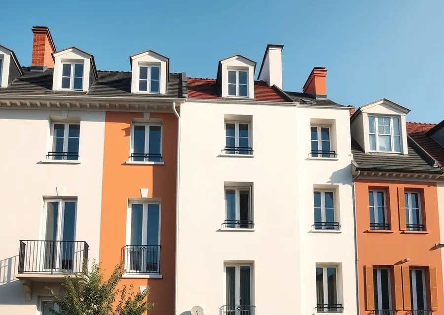 Façade rénovée par un artisan peintre à Grenoble